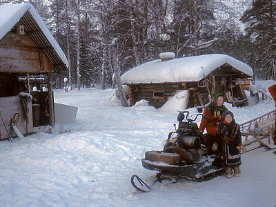 A settlement in winter